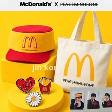 [IN HAND]GDRAGON G-DRAGON GD McDonald's PEACEMINUSONE PIN SET BALL CAP PHOTOCARD picture