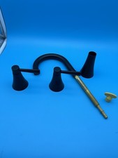 Moen Ronan 84023BL Matte Black 8-16” Widespread Bathroom Faucet w/ Drain picture