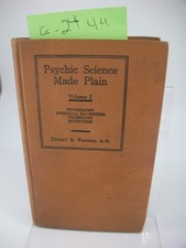 Psychic Science Made Plain Volume I By Edward B Warman A.M. 1914 Occult Vintage picture