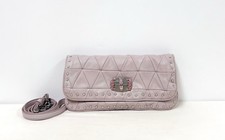Miu Miu Lavender Quilted Studded Rhinestone Clutch/Crossbody Bag Turn Lock Bag picture