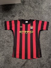Manchester City Retro Away Shirt 2011-12 Kids XLB 158cm Umbro picture