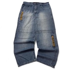 Southpole Baggy Jeans Men Size 40x32 Blue Denim Wide Leg picture