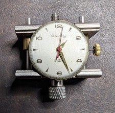 Vintage Breitling Dial Hands Crown ETA 1080 Movement Serviced Running 17J Swiss picture