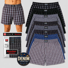 3, 6 Pack Men’s Boxer Trunks Plaid Shorts Underwear Poly Cotton Blend S-3XL picture