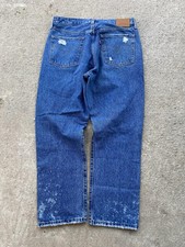 VTG Levi's 501 Jeans Mens 31x26 Blue Straight Distressed Ripped Classic Fit Rip picture