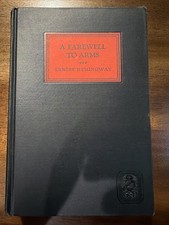 Ernest Hemingway,  A Farewell to Arms. Scribner’s 1929. 1st Edition, Nov. Print. picture