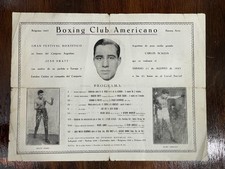 1923 Welterweight Championship Program Boxing Club Americano Argentina Gold Belt picture