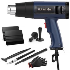 2000W Heat Gun Electric Hot Air Gun Dual Temperature 4 Nozzles  Tool Wrap Set picture