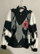 JH Design Scarface Jacket Vintage Tony Montana Flame Embroidered Twill Bomber XL picture