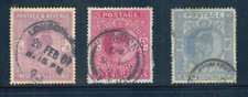 GB KEVII 1902-13 High Values 2s6d -5s -10s SG316 -318 -265 Used CDS Stamps picture