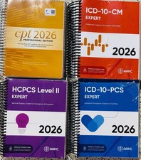 AMA CPT Book, ICD-10 Code Book, HCPCS Book, ICD-10-PCS, Print Book Set - 2026 picture