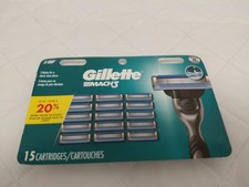 Mach3 Mens Razor Blades Refill 15 Cartridges - Brand New SEALED A1 picture
