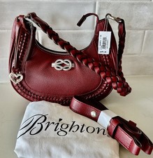 Brighton Interlok Finn Convertible Shoulder Crossbody Chili Red NWT🇺🇸Americana picture