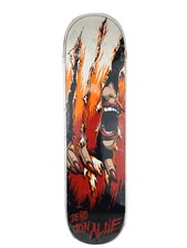 Zero Jon Allie Slasher Graphic White Black Red Size 8.1 Skateboard Deck picture