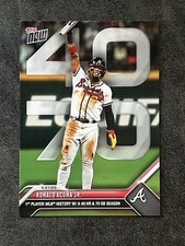 Ronald Acuna Jr. 2023 MLB TOPPS NOW 927 1st In History 40 HR 70 SB Near Mint NM picture