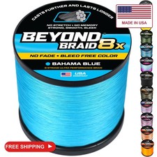 Beyond Braid Braided Fishing Line - Bahama Blue 8X - No Fade/2000Yards/30LB picture