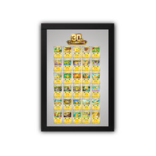 Wall Mount Display Metal Frame for Pokemon 30th Celebration Pikachu 30 Card Set picture