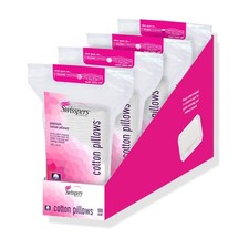 Swisspers Premium Cotton Pillows 100 Count Ultra Soft Hypoallergenic 4 Pack picture