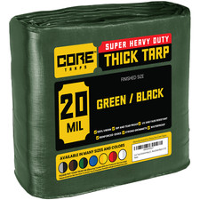 Core Tarps Extreme Heavy Duty Tarp 20 Mil Waterproof Tarpaulin Cover Resistant picture