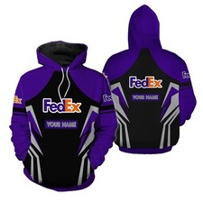 Fedex Express purple armor Hoodie 3d custom name picture