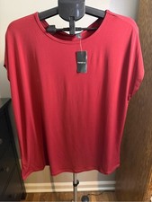Torrid Studio Knit Red Dolman Sleeve Top Size 1X NWT Boat Neck picture