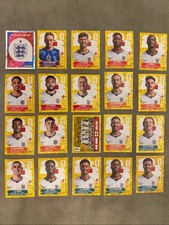 2026 Panini FIFA World Cup England Gold Crumple 20 Sticker Team Set RARE  picture