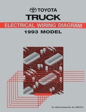 1993 Toyota Truck Wiring Diagrams Schematics Layout Factory OEM picture