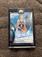 2025/2026 Topps Black Chrome Dylan Harper Auto /150 Blue On Card Auto🔥🔥 picture