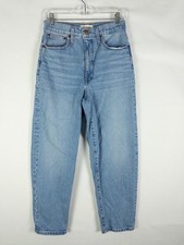 Madewell Balloon Jeans Womens 27 Light Wash Blue High Rise Relaxed Y2K Retro picture