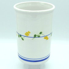 Vintage Italian Hand Painted Utensil Holder - Pottery - MCM picture