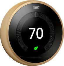 Sealed Google Nest 3rd Generation Learning Thermostat T3032US Brass Gold picture