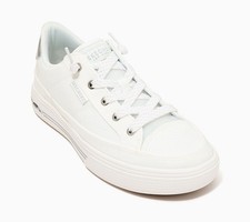 Skechers Women's Sz 8 Arch Fit Arcade Washable Vintage White Melange A730907 picture
