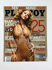 Mariah Carey Signed 8x10 Playboy March 2007 Photo Autograph COA picture