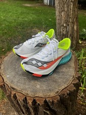 Saucony Endorphin Pro 4 Men's Running Shoes White/Mutant Carbon Plate picture