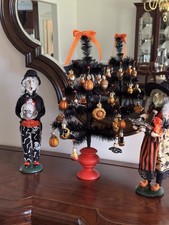 The Feather Tree Company in USA Rare Vintage Black Halloween Tree picture