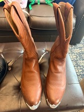 Tecovas Men's Cowboy Boots 13D Brown Leather Western Metal Toe Heel Mexico picture