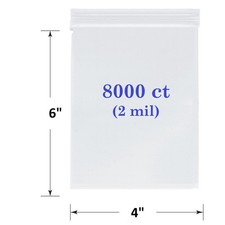 1 CASE Clear Resealable 4