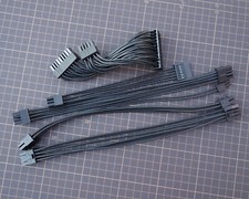 Custom Unsleeved Cable Kit for FormD T1 SFX PSU EVGA GM Corsair SF ITX PCIE CPU picture
