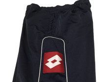 Lotto Vintage 90s Italy Men XL Track Pants Jogger Navy Ankle Zip Drawstrings picture