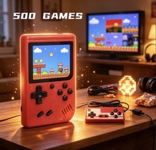 Built in 500 Classic Games Handheld Retro Video Game Console Double Game Gift US picture