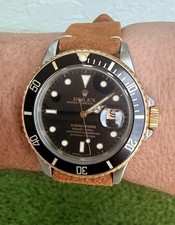 1985 Rolex 16803 Submariner 18K Gold Two Tone Black Original Dial Automatic picture