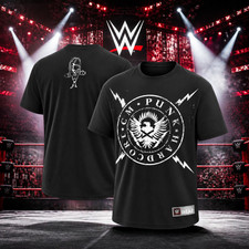 HOT Men's Black CM Punk Straight Edge Society T-Shirt WWE Wrestling Fan Gift picture