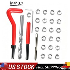 30Pcs M4 x 0.7 Metric Thread Repair Insert Kit for Helicoil Car Pro Coil Tool picture