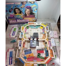 Vintage 1996 Mall Madness Board Game Complete Electronic Bank Not Working picture