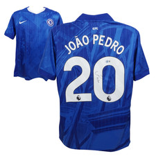Joao Pedro Signed Chelsea FC Home Soccer Jersey #20 with Beckett COA picture