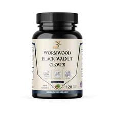 Wormwood Black Walnut Cloves Wormwood herb Extract Combination 120 Capsules picture