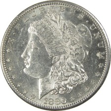 1880 S Morgan Silver Dollar CH AU Choice About Uncirculated $1 Coin picture