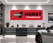 Hurst Performance 71x24 in Banner Flag, Garage Decor picture
