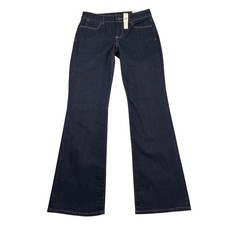 Talbots Jeans Womens 6/28 Signature Bootcut Dark Wash Indigo Retro Disco Y2K picture