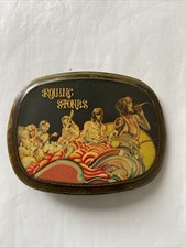  Vintage 1975 Pacifica ROLLING STONES Belt Buckle Brass Rock Band Rare HTF picture